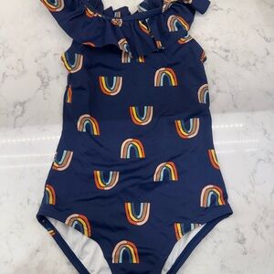 Navy Rainbow Print Swimsuit